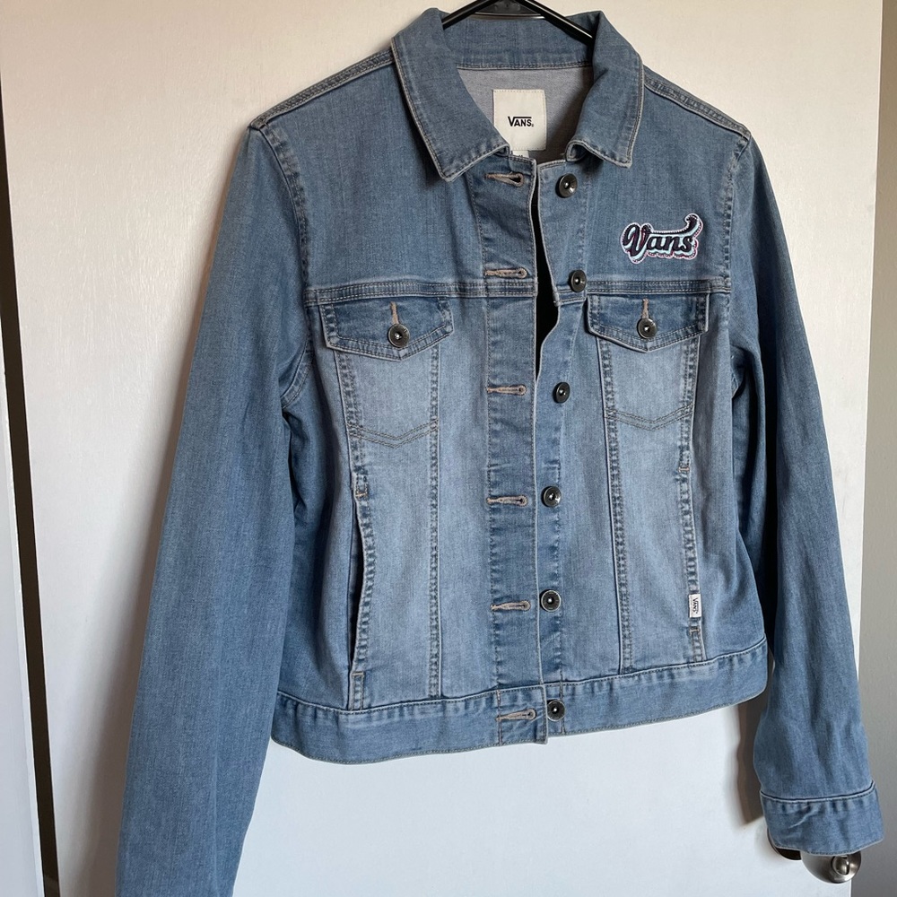 Vans Kids Button Down Jean Jacket - Size M - Picture 2 of 12